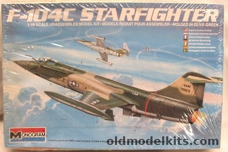 Monogram 1/48 F-104C Starfighter - High-Vis or Camo, 5433 plastic model kit